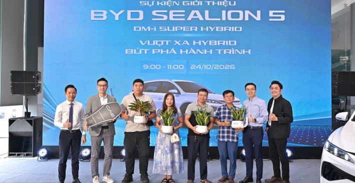 BYD Bitcar Long Biên ra mắt BYD Sealion 5, mở rộng lựa chọn SUV hybrid tại Việt Nam